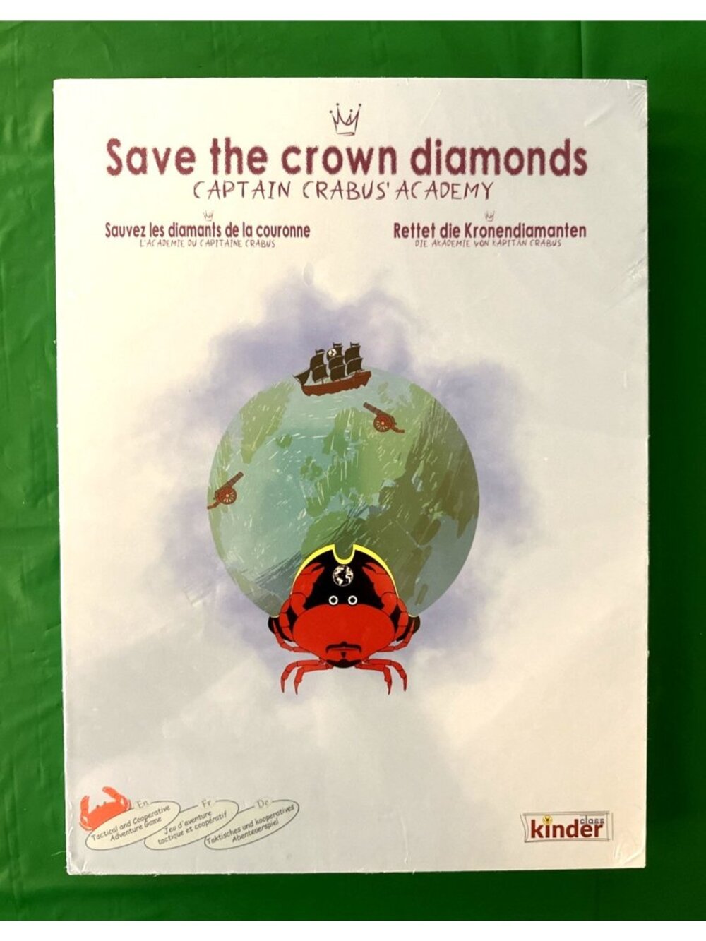 Kinder Children's Board Game Save The Crown Diamonds Captain Crabus' Academy NEW